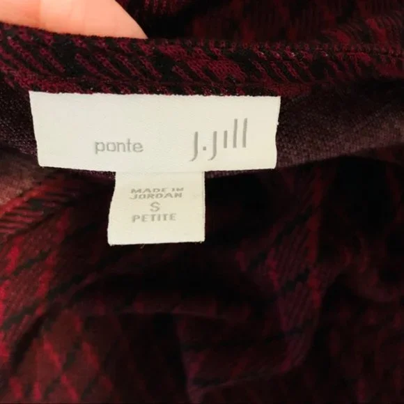 J.JILL Ponte Knit Dress fit & flare Dress PS 1477 - Picture 7 of 8